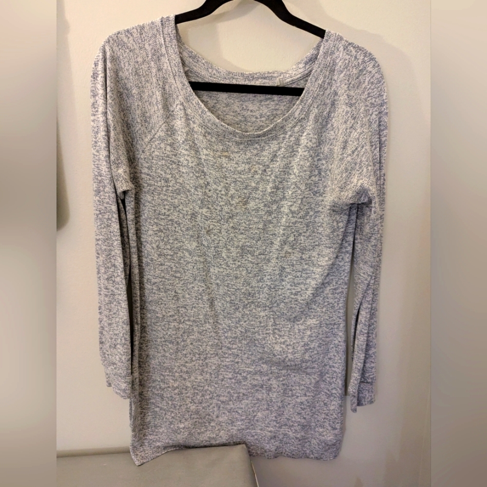 Athleta Heather Grey Long Sleeve Sweater Size Small